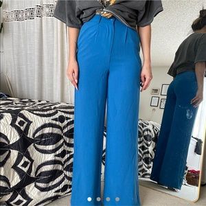BLUE TROUSER WIDE LEG PANTS 💙